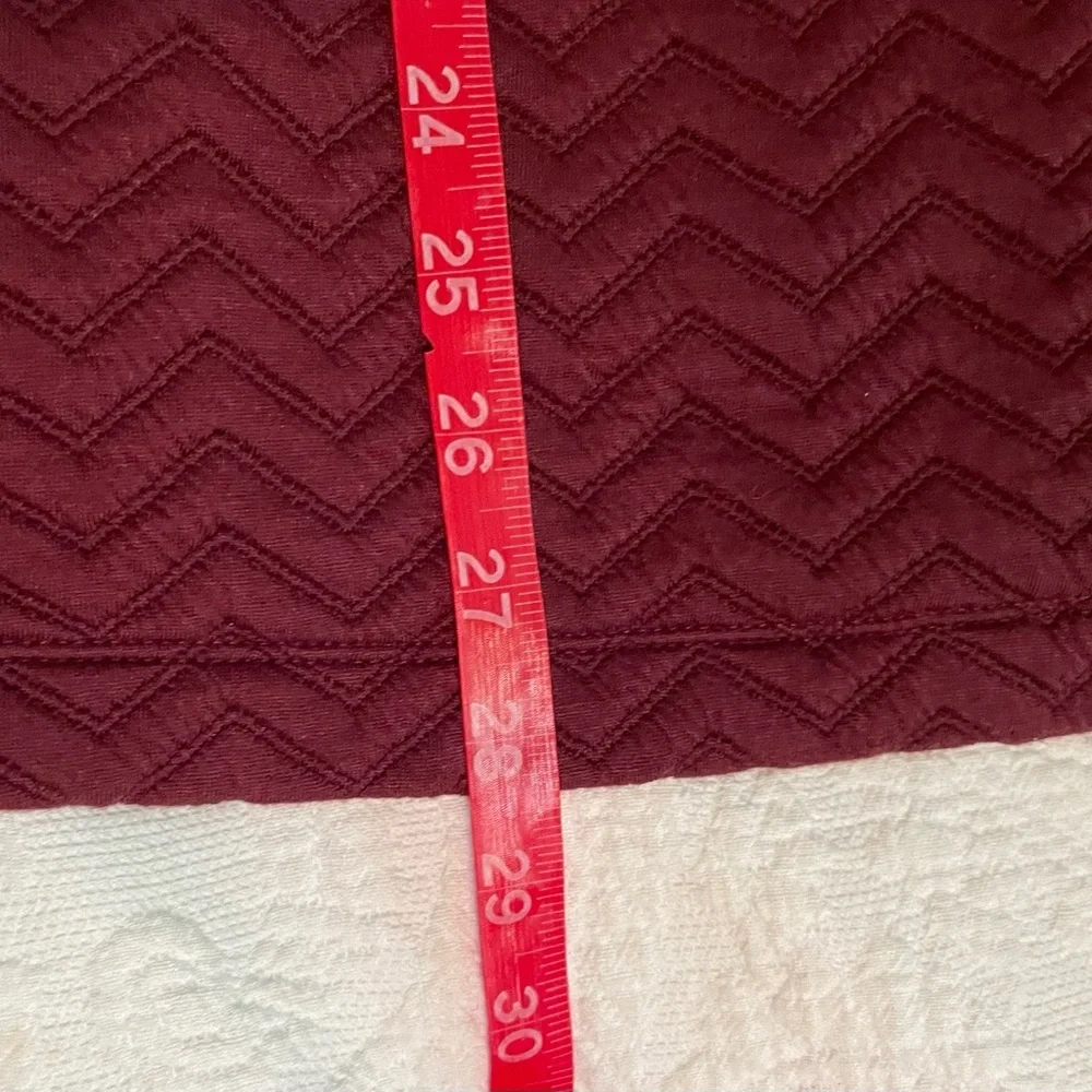 Liz Claiborne Red Quilted Vest with Stand-Up Collar